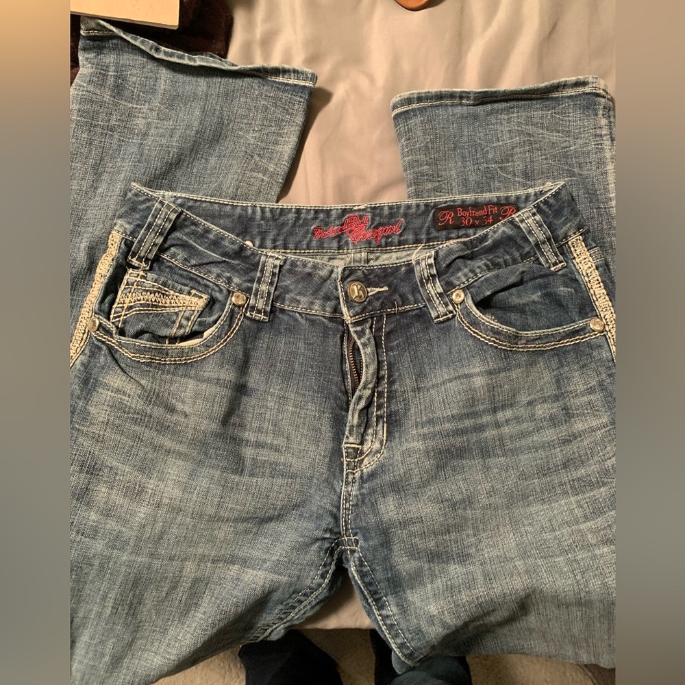 ROCK AND ROLL COWGIRL SIZE 30x34 boyfriend fit